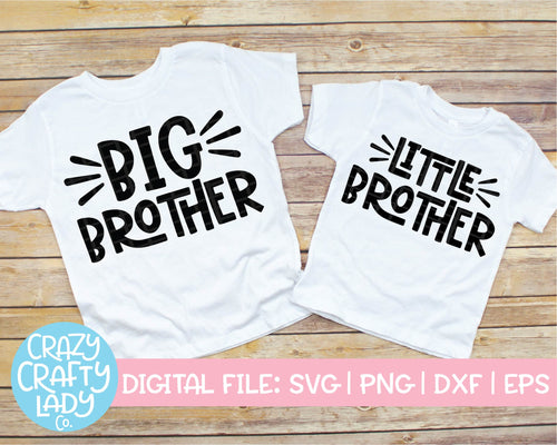 Big & Little Brother SVG Cut File Bundle
