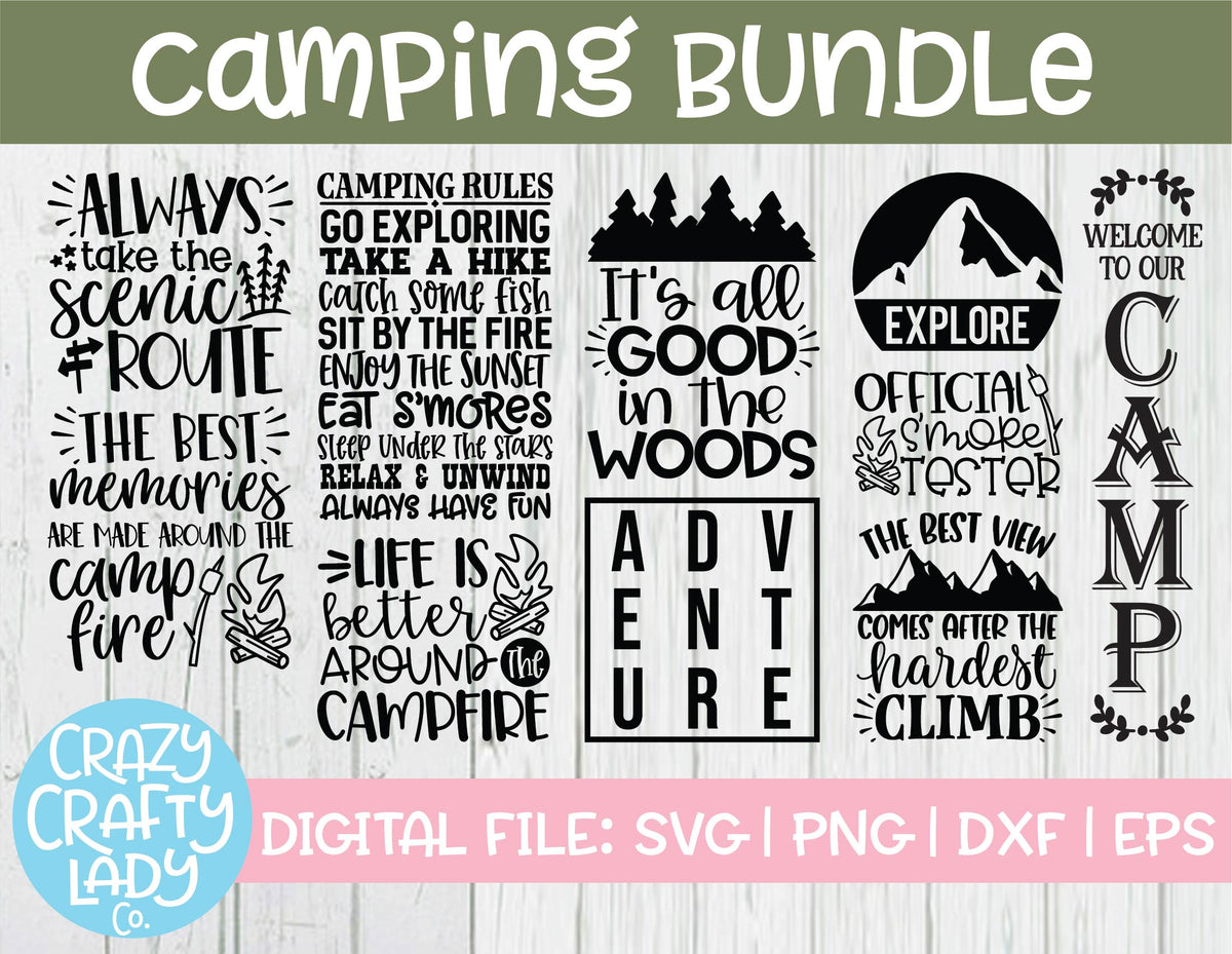 Your Tent Or Mine Camping Bucket SVG – Pixel Llama