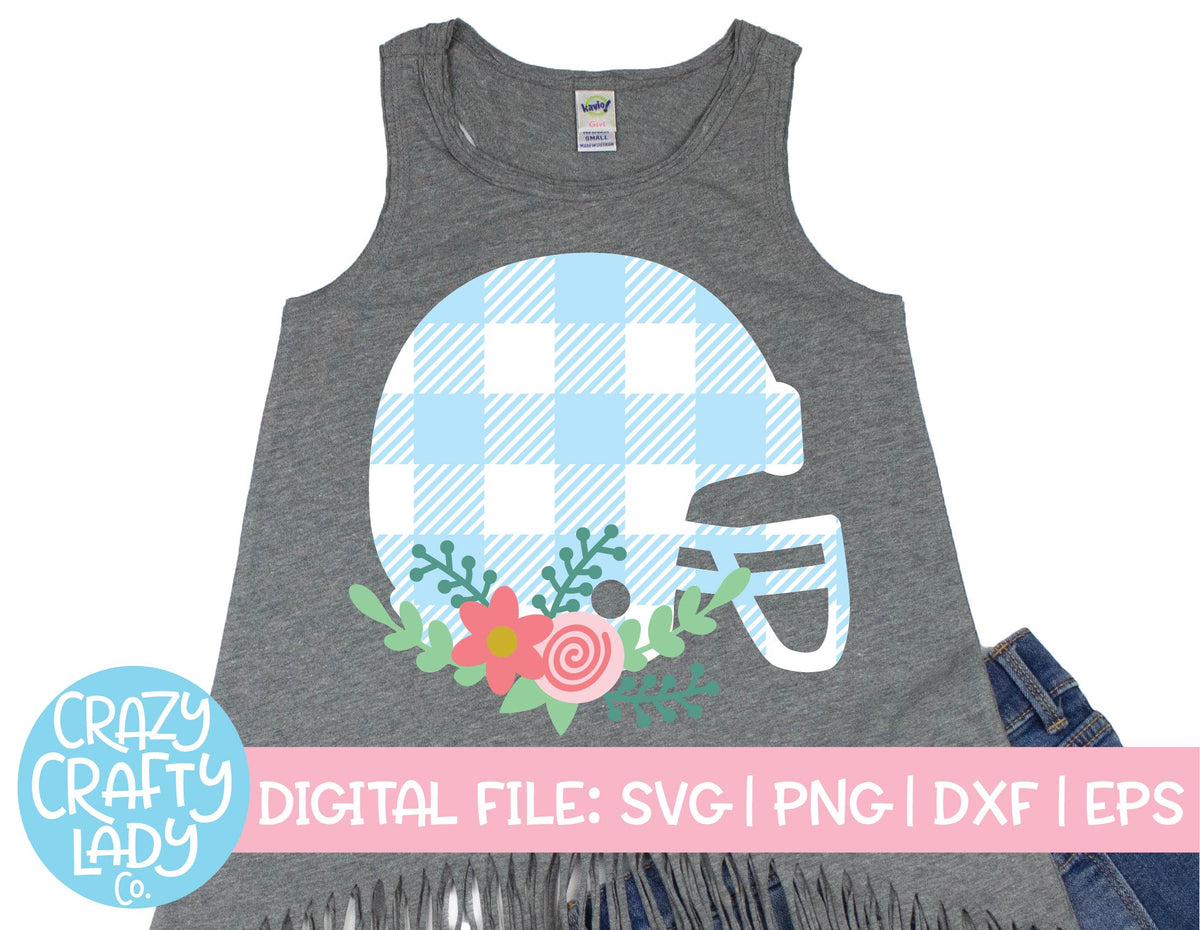 floral football helmet Floral Buffalo Plaid Football Helmet SVG Cut File – Crazy Crafty Lady Co
