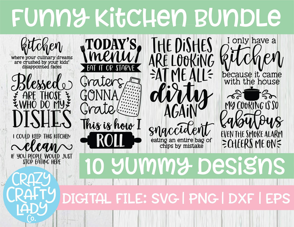 Funny Kitchen Bundle Vol 4 Graphic by peachycottoncandy · Creative Fabrica