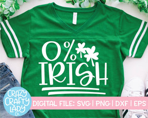 0% Irish SVG Cut File