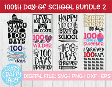Load image into Gallery viewer, 100th Day of School SVG Cut File Bundle
