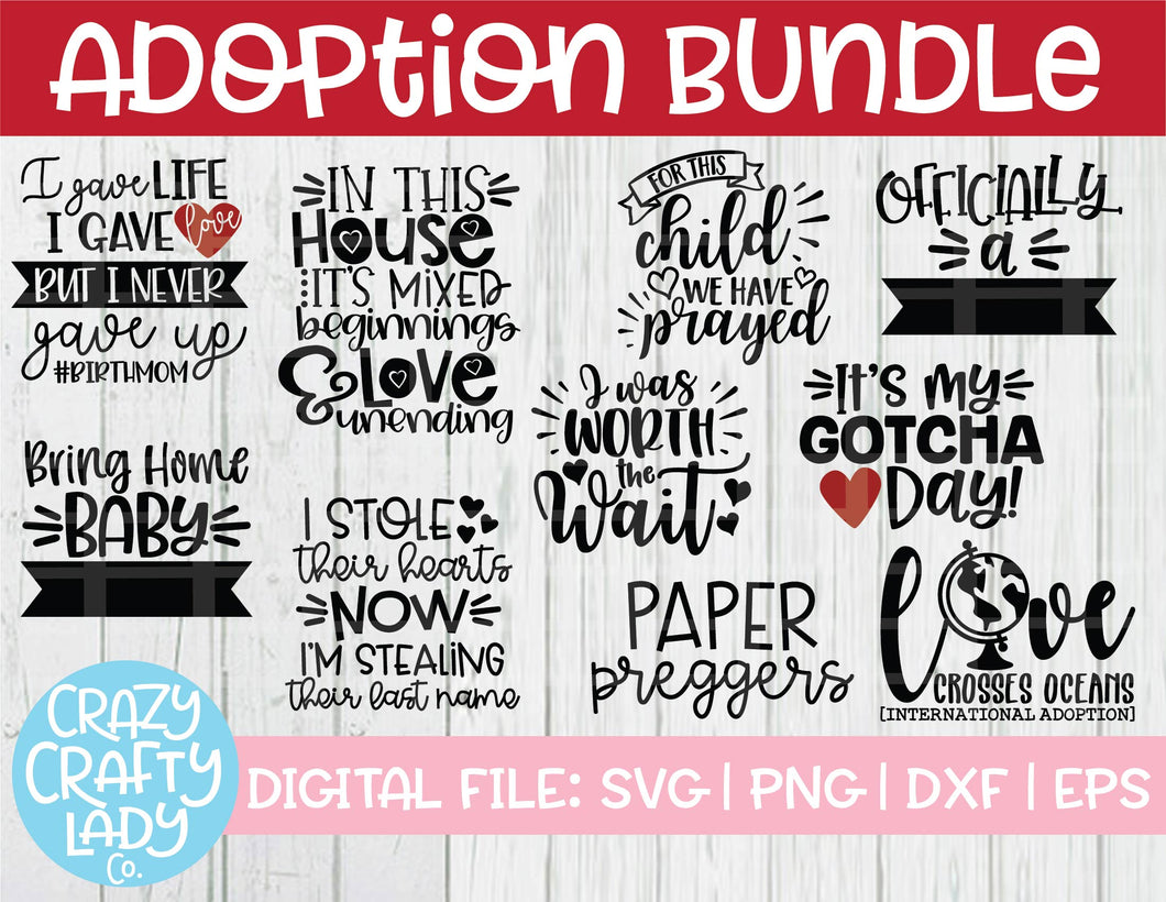 Adoption SVG Cut File Bundle
