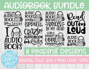 Audiobook SVG Cut File Bundle