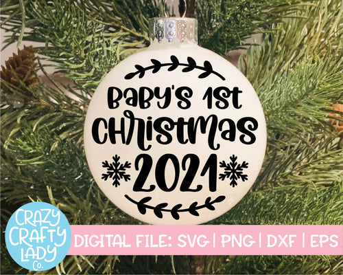 Baby's 1st Christmas SVG Cut File