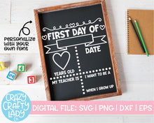 Load image into Gallery viewer, First Day of School Board SVG Cut File Bundle