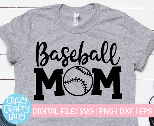 Baseball Mom SVG Cut File