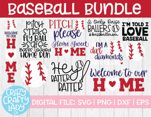 Baseball SVG Cut File Bundle
