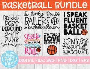 Basketball SVG Cut File Bundle