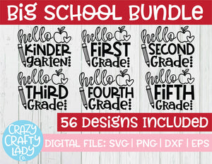 Big School SVG Cut File Bundle