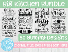 Load image into Gallery viewer, Big Kitchen SVG Cut File Bundle