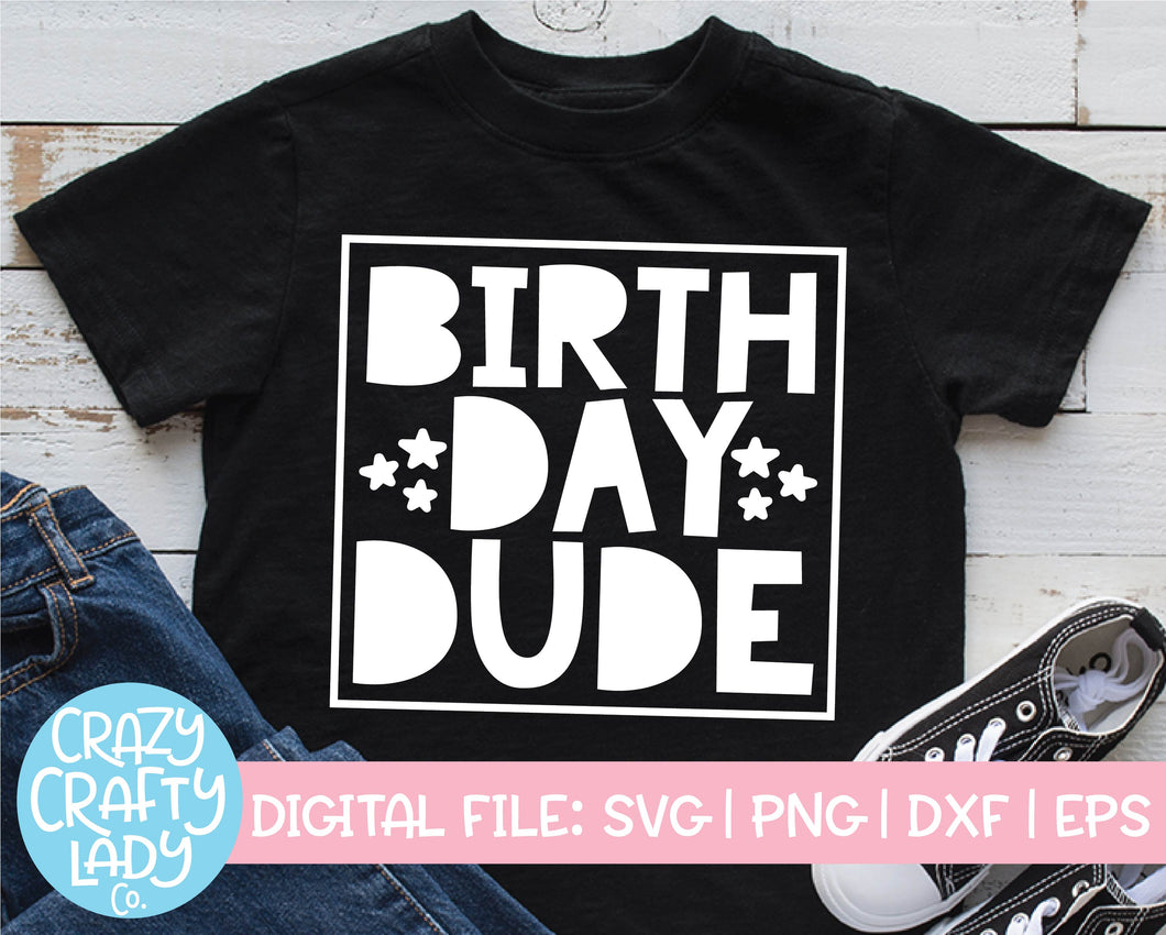 Birthday Dude SVG Cut File