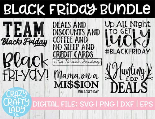 Black Friday SVG Cut File Bundle