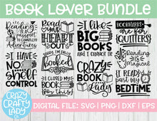 Load image into Gallery viewer, Book Lover SVG Cut File Bundle
