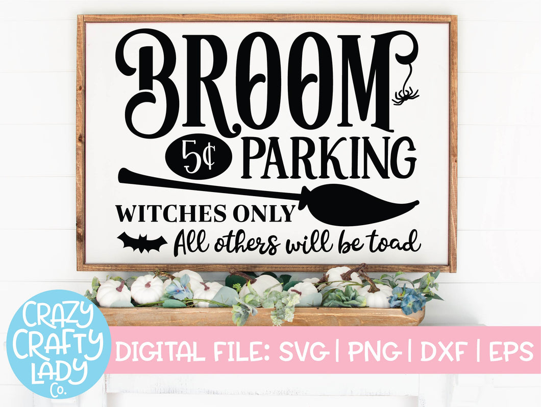 Broom Parking SVG Cut File