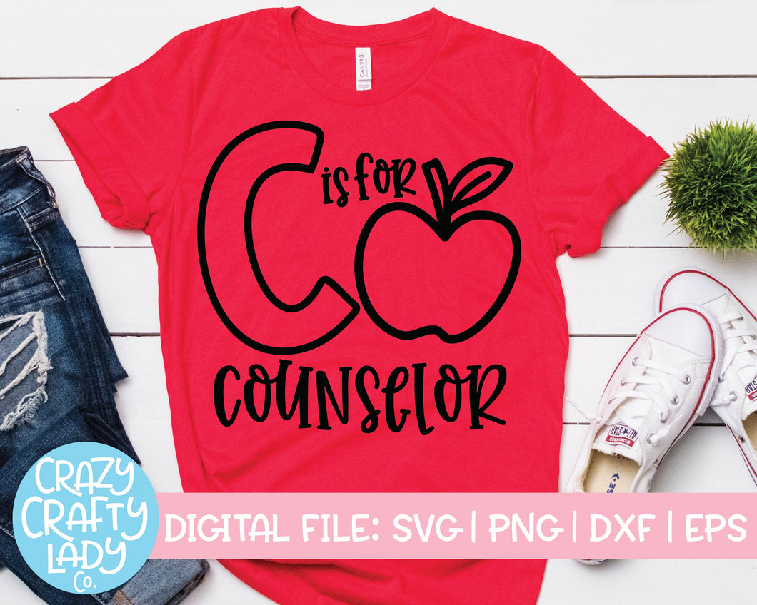 C Is for Counselor SVG Cut File