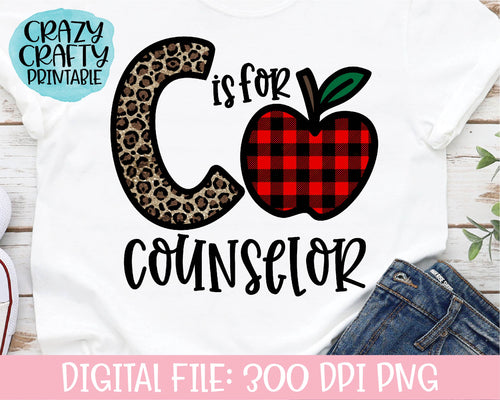 C Is for Counselor PNG Printable File
