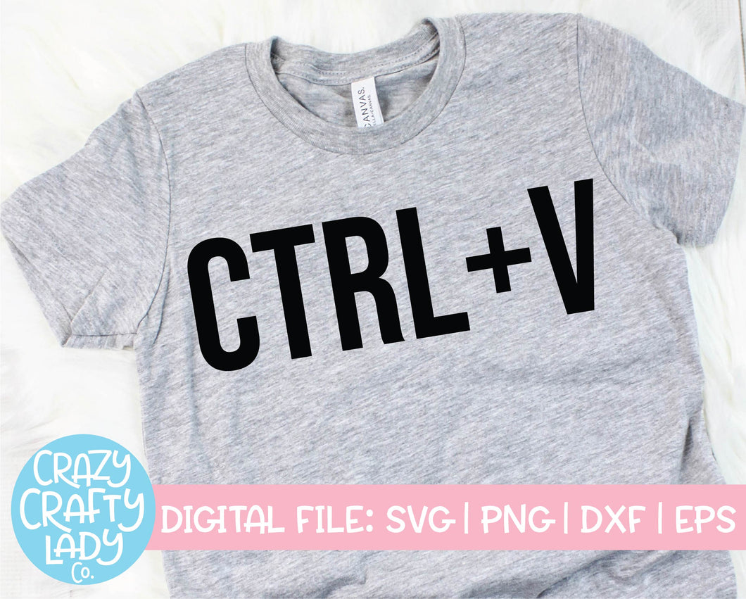 CTRL+V SVG Cut File