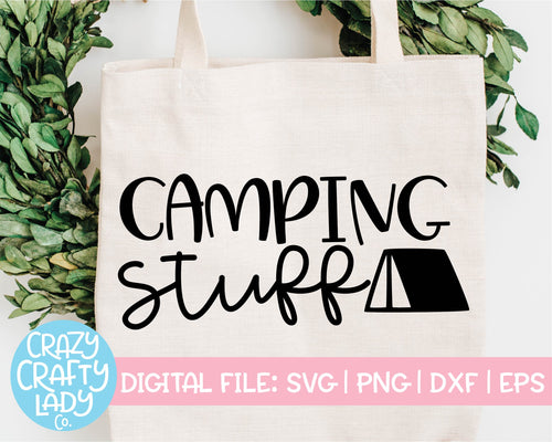 Camping Stuff SVG Cut File