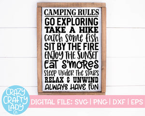Big Camping SVG Cut File Bundle