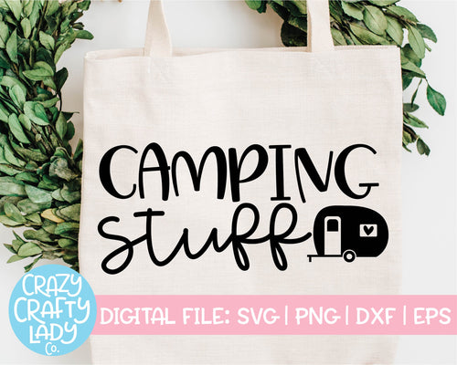 Camping Stuff SVG Cut File