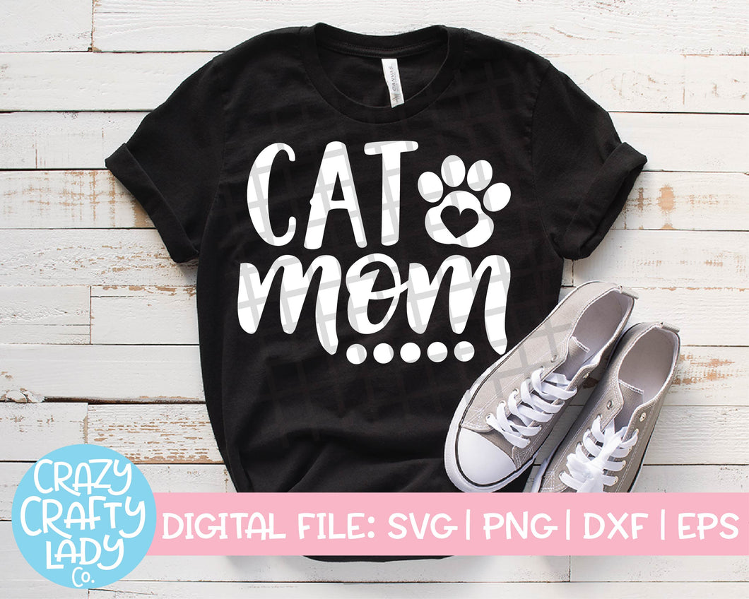 Cat Mom SVG Cut File