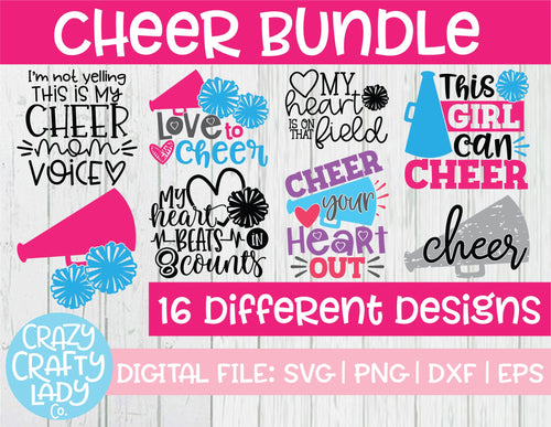 Cheer SVG Cut File Bundle