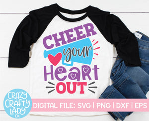 Cheer Your Heart Out SVG Cut File
