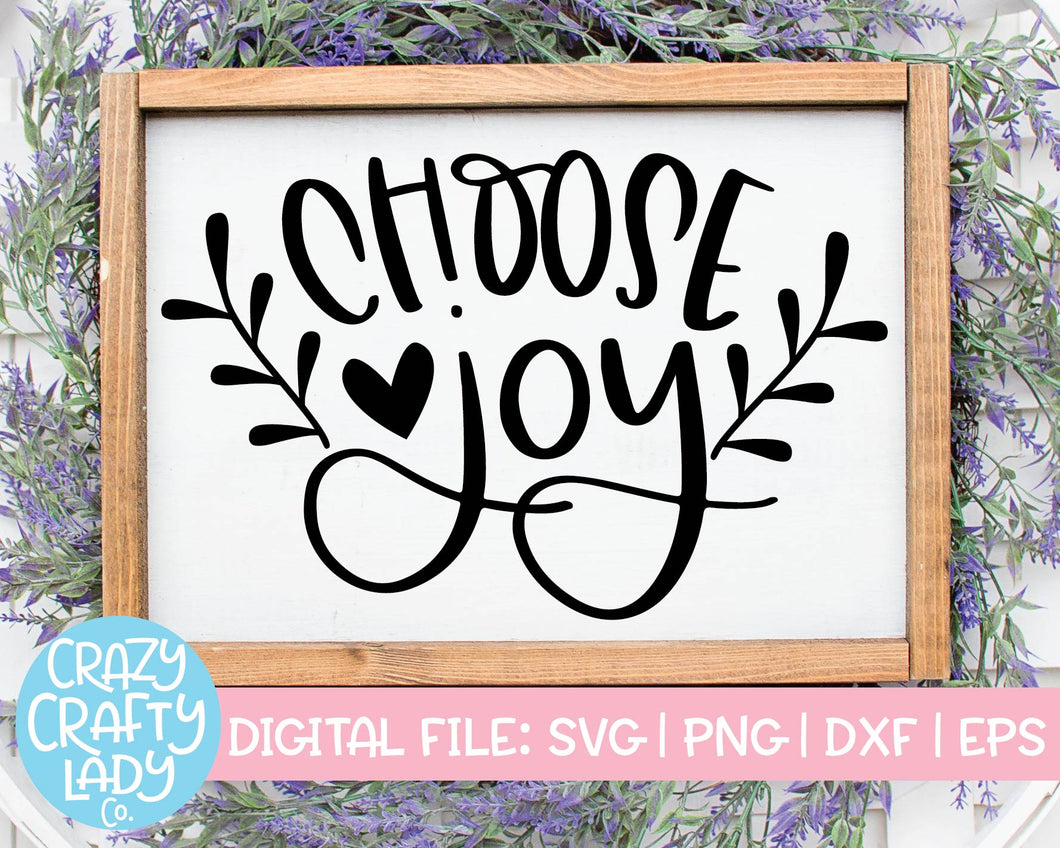 Choose Joy SVG Cut File