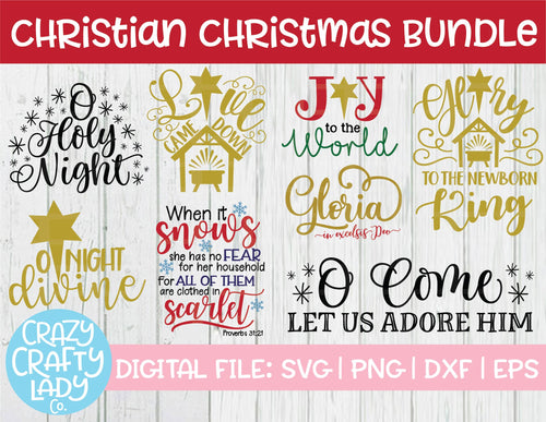 Christian Christmas SVG Cut File Bundle