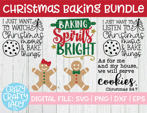 Christmas Baking SVG Cut File Bundle