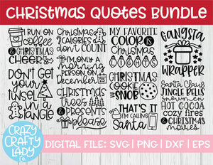 Christmas Quotes SVG Cut File Bundle