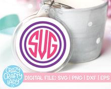 Load image into Gallery viewer, Monogram Frame SVG Cut File Bundle