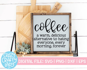 Coffee Definition SVG Cut File