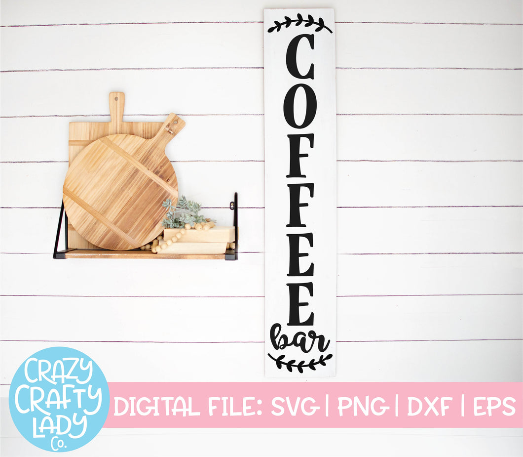 Coffee Bar SVG Cut File