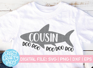 Cousin Shark SVG Cut File