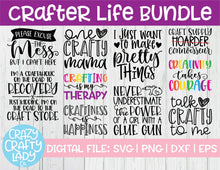 Load image into Gallery viewer, Crafter Life SVG Cut File Bundle