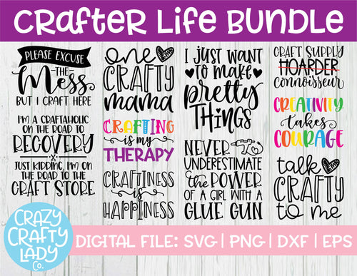 Crafter Life SVG Cut File Bundle