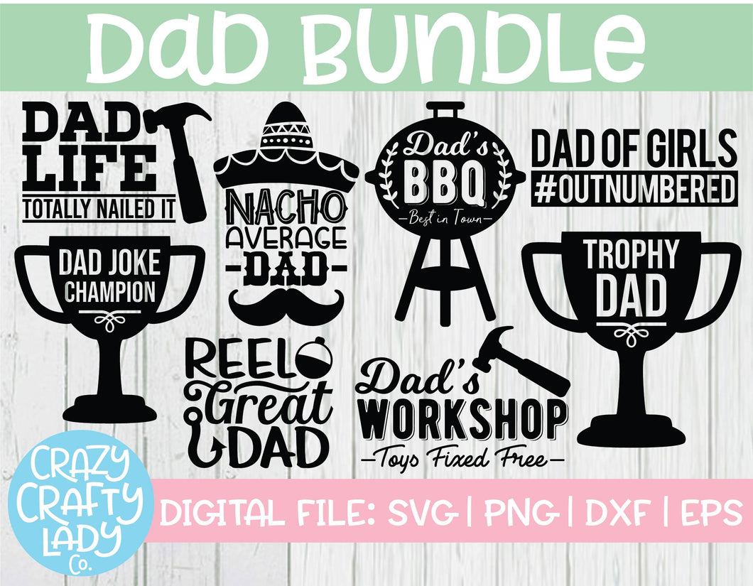 Dad SVG Cut File Bundle