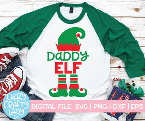 Daddy Elf SVG Cut File