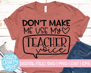 Teacher SVG Cut File Bundle