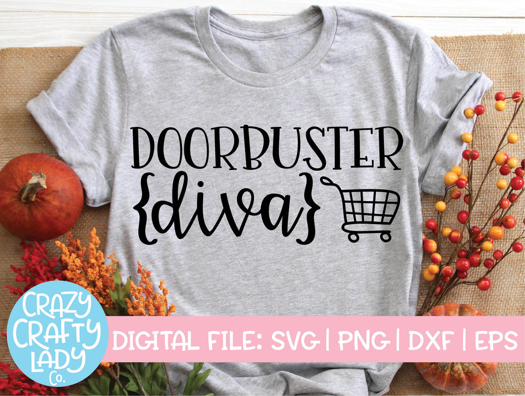 Doorbuster Diva SVG Cut File