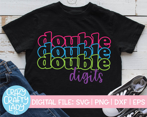 Double Digits SVG Cut File