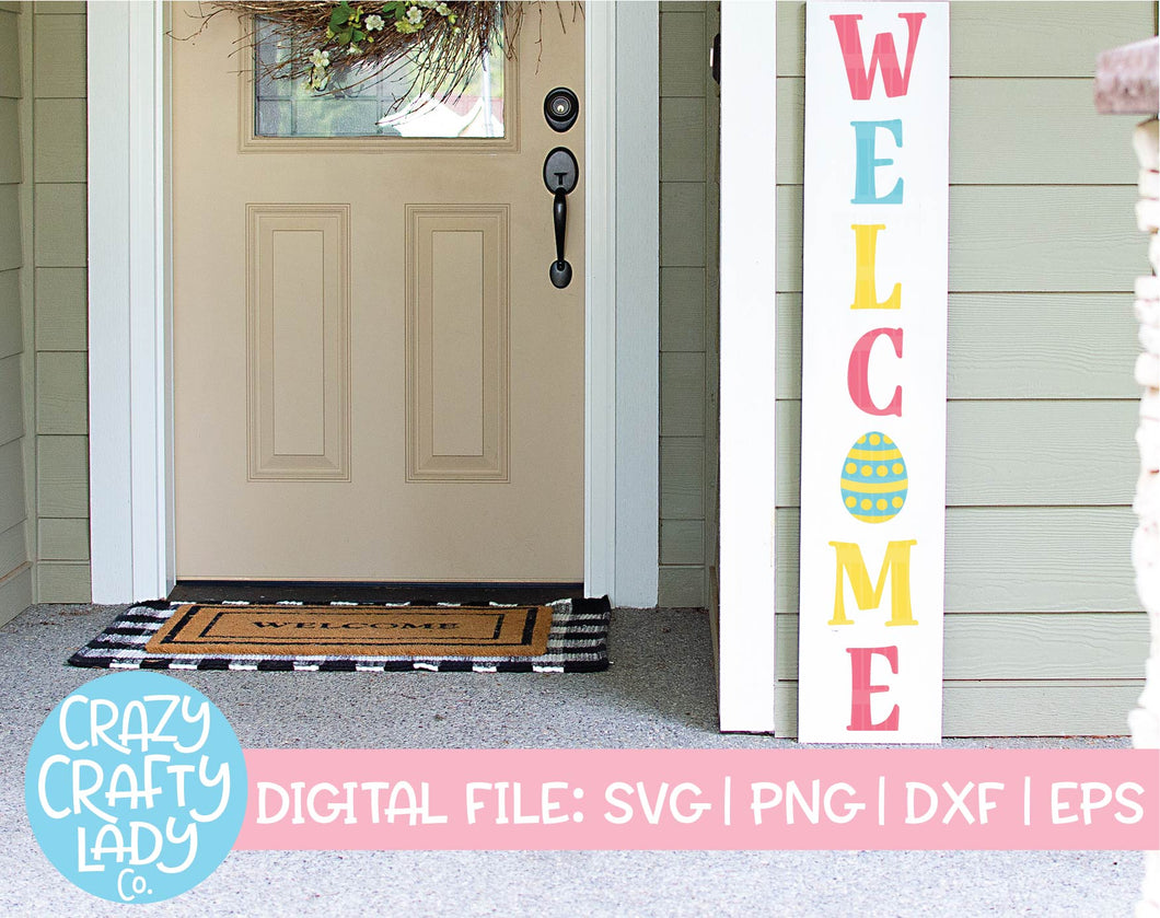 Easter Welcome SVG Cut File