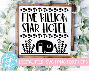 Five Billion Star Hotel SVG Cut File