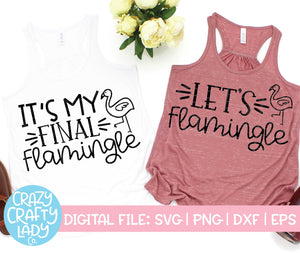 Flamingle Bachelorette SVG Cut File Bundle