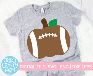 Football Pumpkin SVG Cut File