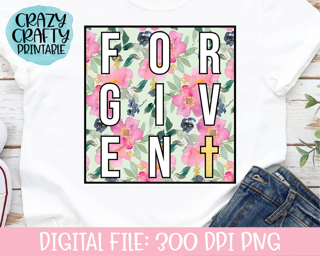 Forgiven PNG Printable File