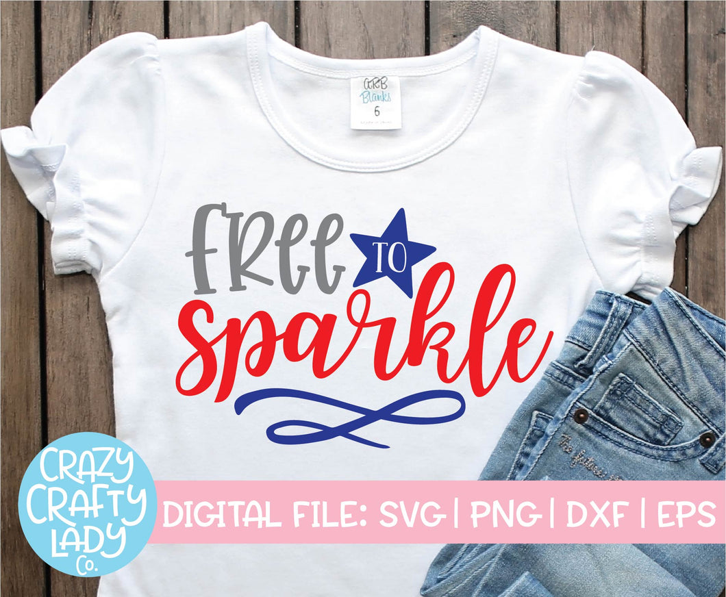 Free to Sparkle SVG Cut File