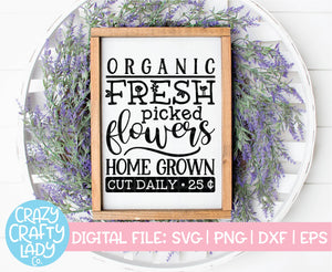 Fresh Picked Flowers SVG Cut File